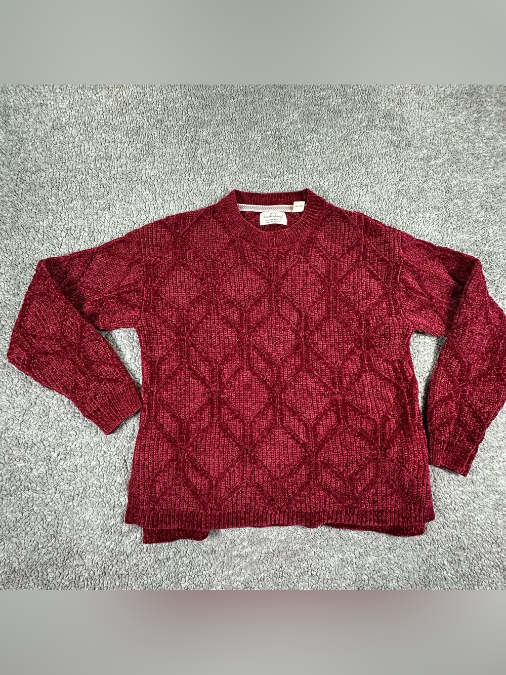 Weatherproof Vintage Women’s Chenille Sweater Size Small Red